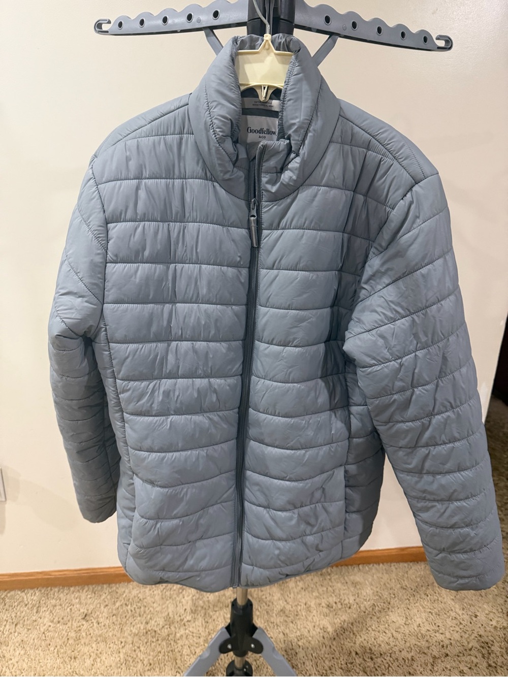 Goodfellow & Co Men's Gray Quilted Puffer Jacket
